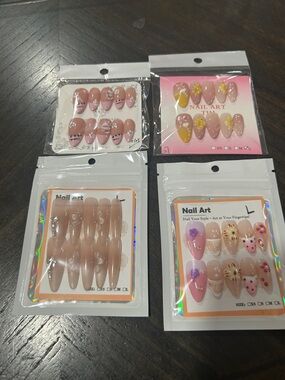 Assorted Pink & Nude Press-On Nail Sets -Bundle